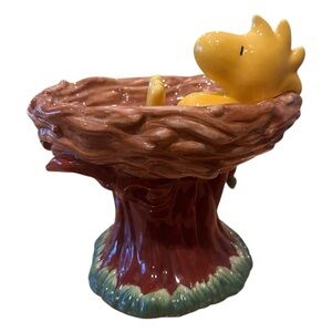 Peanuts Woodstock in Nest Figurine - Yellow and Brown